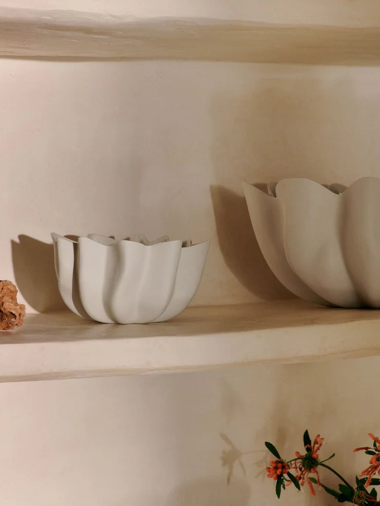 Nium Bowl - Ferm Living Serveware - Small - Dark Sage - HORNE