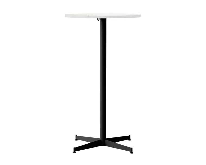 Nook Bar Table - Audo Copenhagen Tables + Desks - Ø24 in - Olive - Estremoz Marble - HORNE