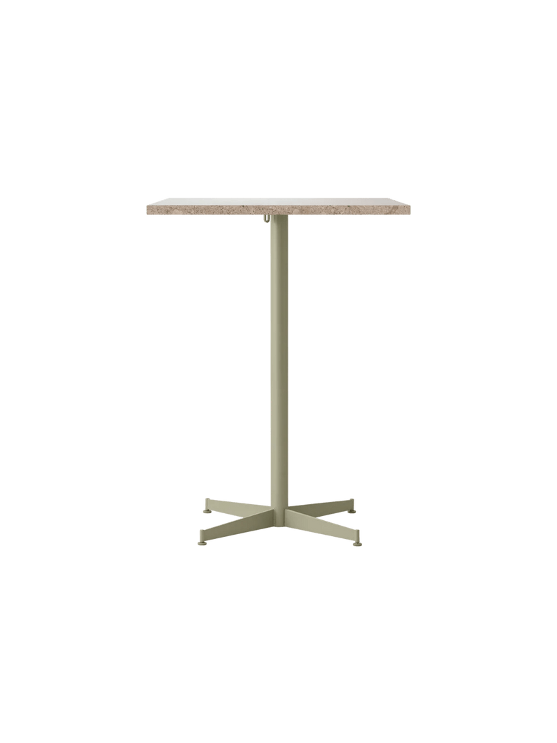 Nook Counter Table - Audo Copenhagen Tables + Desks - Ø24 in - Olive - Estremoz Marble - HORNE