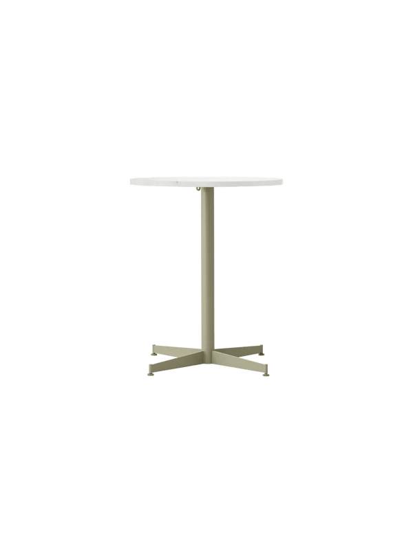 Nook Dining Table - Audo Copenhagen Tables + Desks - Ø24 in - Olive - Estremoz Marble - HORNE