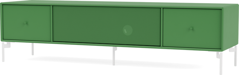 Octave II TV & Sound Bench - With Legs - Montana - Sideboards + Cabinets - Anthracite - Matte Chrome - HORNE