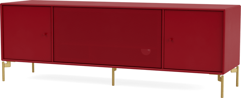 Octave III TV Table - With Legs - Montana - Sideboards + Cabinets - Anthracite - Matte Chrome - HORNE