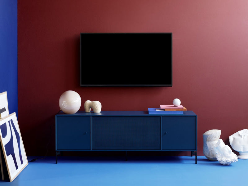 Octave III TV Table - With Legs - Montana - Sideboards + Cabinets - Anthracite - Matte Chrome - HORNE