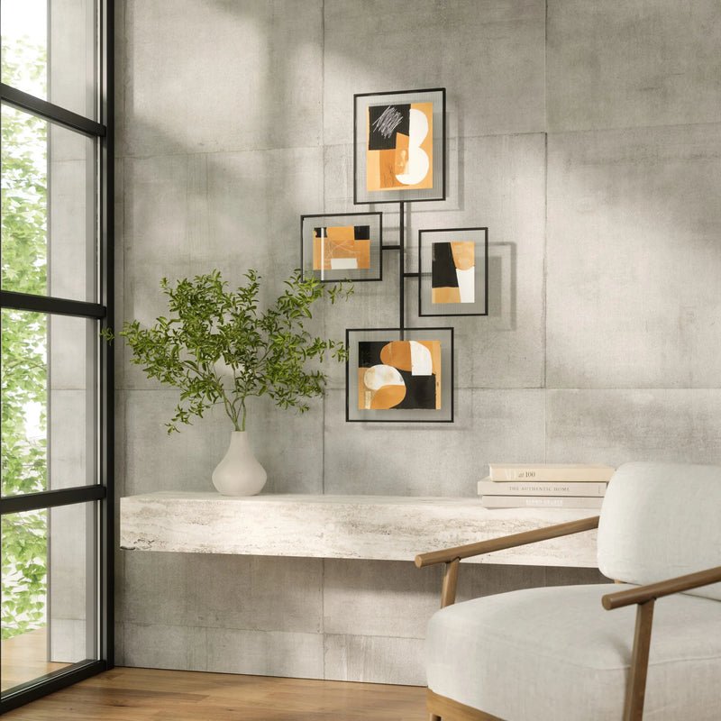 Flute Wall Picture Frames - Set of 4