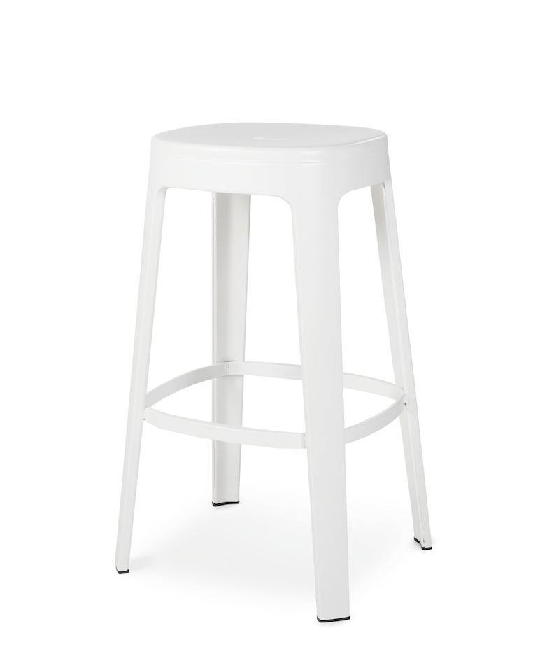 Ombra Bar Stool  RS Barcelona - Stools + Benches + Ottomans - Add Backrest - Green - HORNE