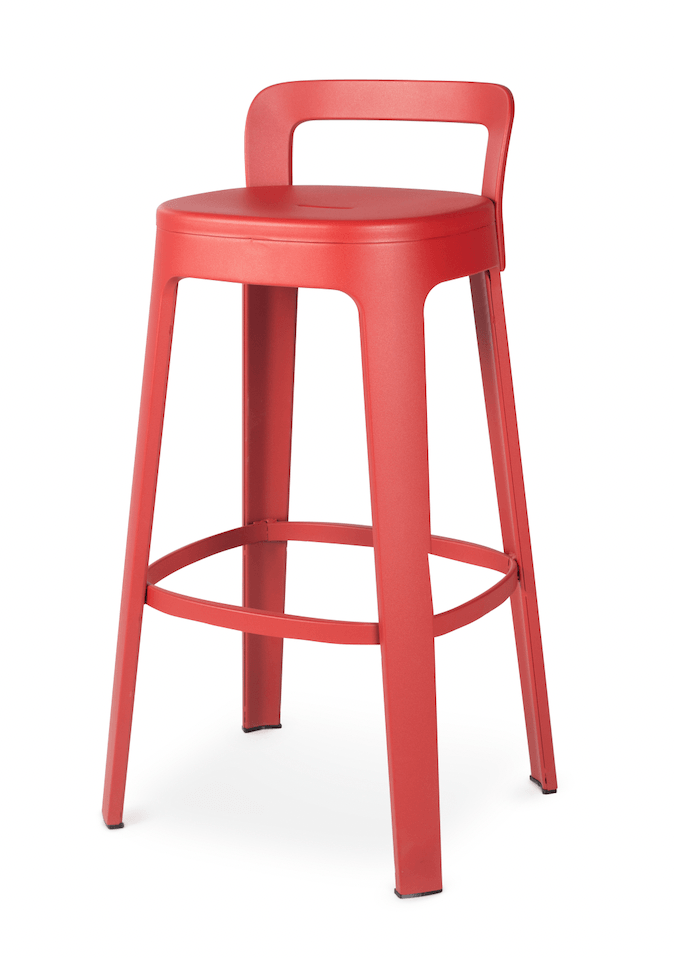 Ombra Bar Stool  RS Barcelona - Stools + Benches + Ottomans - Add Backrest - Green - HORNE