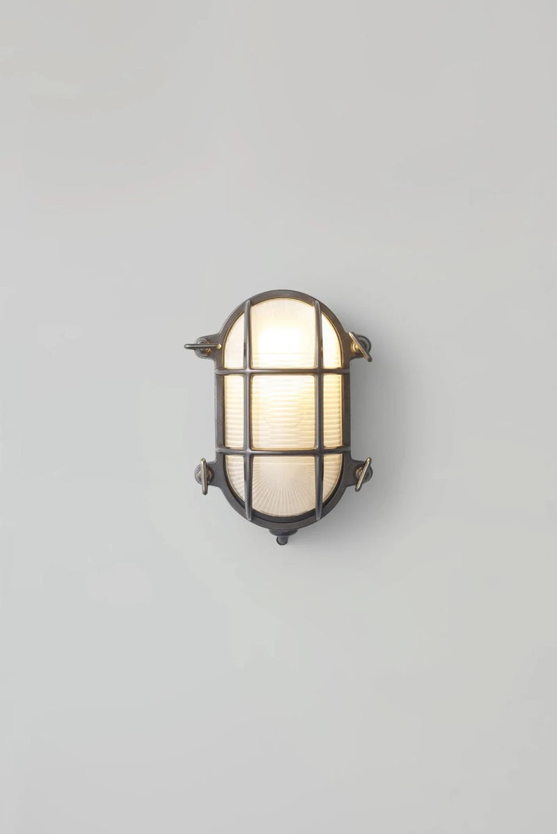 Oval Brass Bulkhead 7036 - Davey Lighting Outdoor Lights - Polished Brass - HORNE