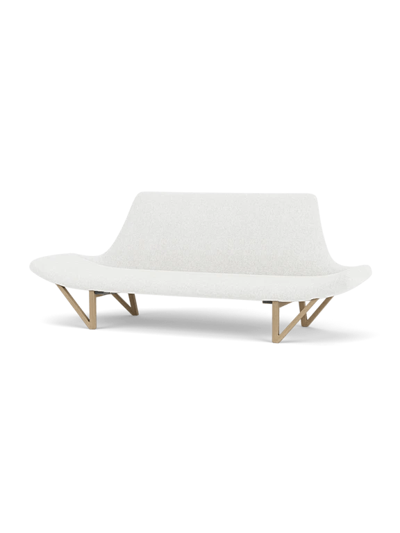 Pagode Sofa - Audo Copenhagen Sofas - Natural Oak - Hallingdal 65 Fabric - 0200 - HORNE