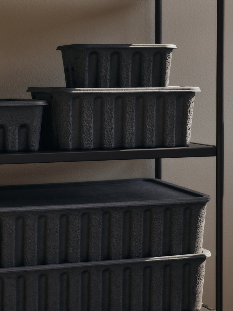 Paper Pulp Box - Small - Set of 2 - Ferm Living Storage + Organization - HORNE