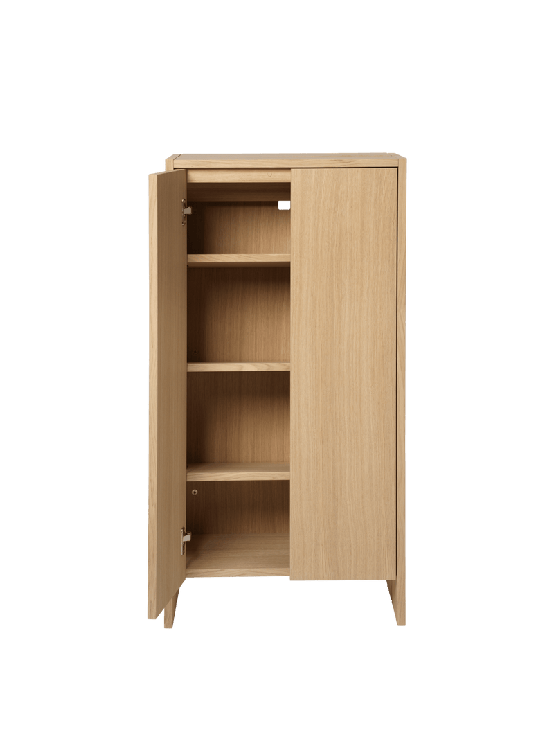 Parcel Hallway Cabinet - H110 - Ferm Living Storage + Organization - Dark Stained Oak - HORNE