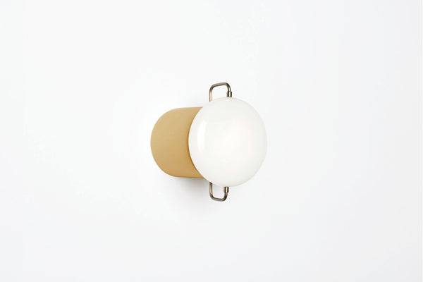 Park I Wall Light - Workstead - Wall Sconces - Straw - Brushed Nickel - HORNE