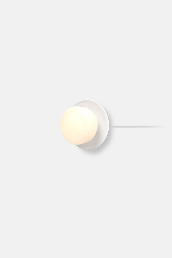 Pastille 1 Disc Corded - Droplet - RBW Lighting - Matte White - 2700K (warm white) - Corded Plug - in (Back) / 120V Input - HORNE