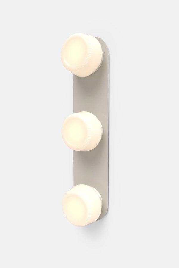 Pastille 3 Vanity - Ribbed - RBW Lighting - Silk Grey - 2700K (warm white) - IP 20 - HORNE