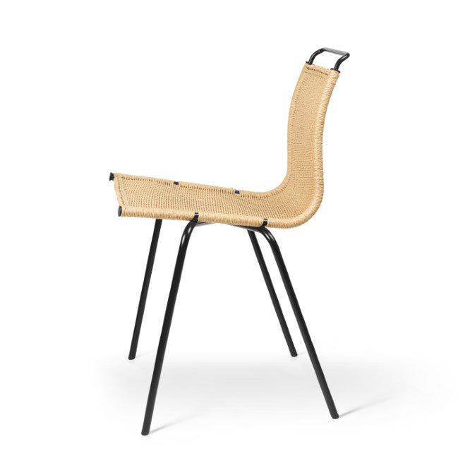 PK1 Chair - Natural Paper Cord - Carl Hansen & Son Chairs - stainless steel - HORNE