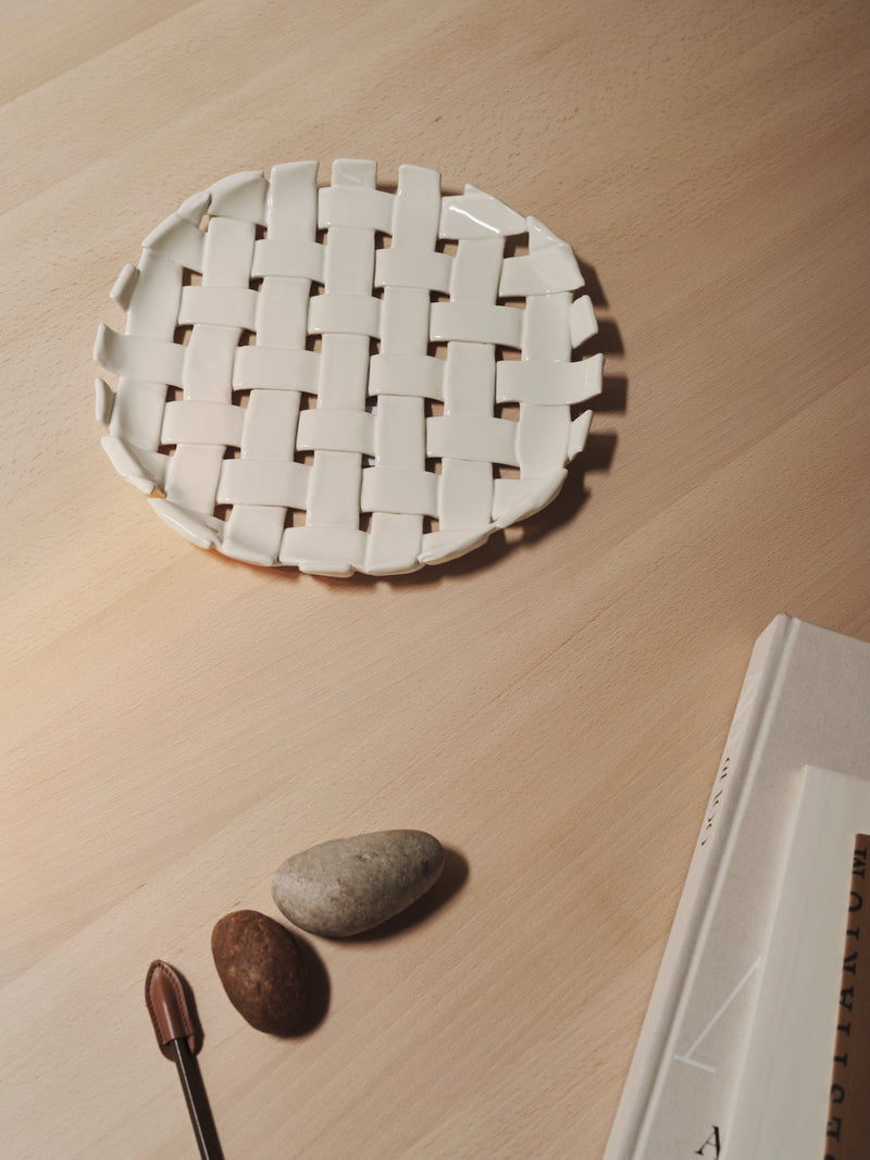 Plait Platter - Ferm Living - Serveware - Emerald Green - HORNE