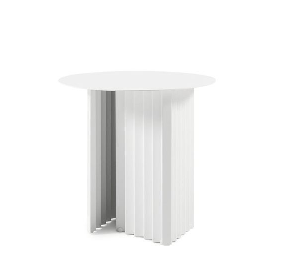 Plec Round Coffee Table - Small - RS Barcelona - Tables + Desks - White Steel - HORNE