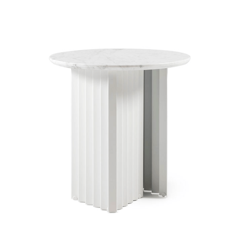 Plec Round Coffee Table - Small - RS Barcelona - Tables + Desks - White Steel - HORNE