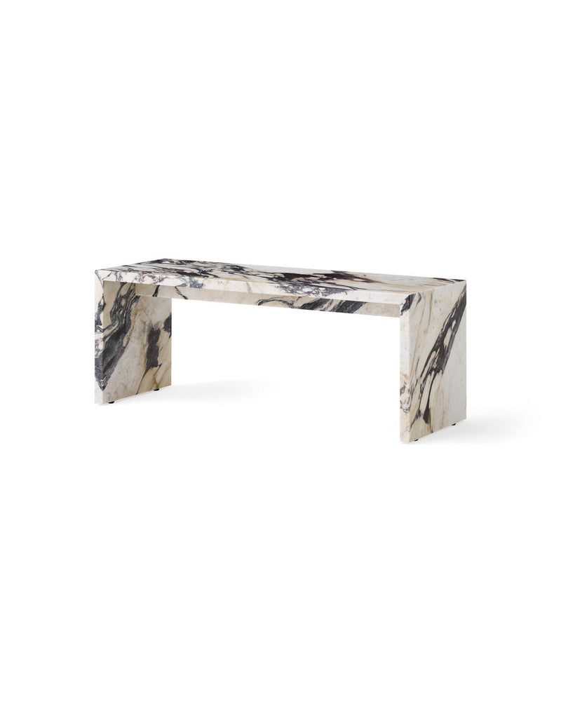 Plinth - Audo Copenhagen - Tables + Desks - Tall - Calacatta Viola Marble - HORNE