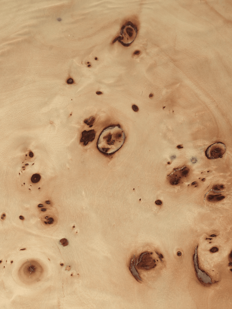Post Coffee Table - Small - Poplar Burl Veneer