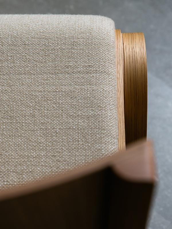 Ready Dining Chair - Upholstered Seat - Audo Copenhagen - Chairs - Natural Oak - Boucle 02 - HORNE