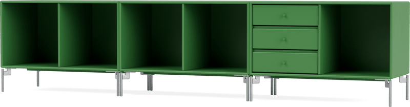 Rest Bench - With Legs - Montana - Sideboards + Cabinets - Anthracite - Matte Chrome - HORNE