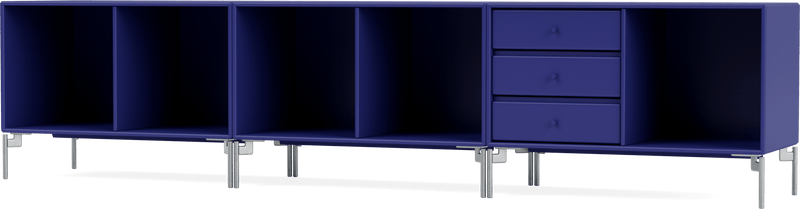 Rest Bench - With Legs - Montana - Sideboards + Cabinets - Anthracite - Matte Chrome - HORNE