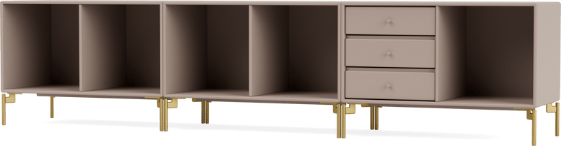 Rest Bench - With Legs - Montana - Sideboards + Cabinets - Anthracite - Matte Chrome - HORNE