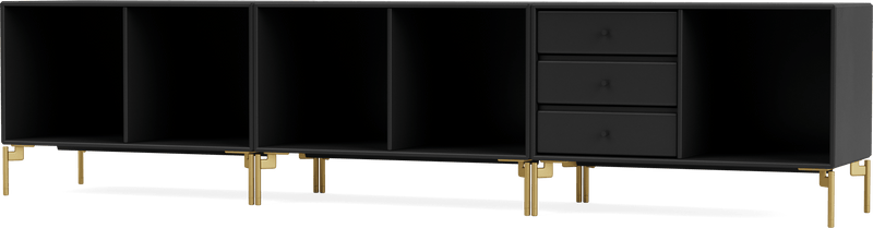 Rest Bench - With Legs - Montana - Sideboards + Cabinets - Anthracite - Matte Chrome - HORNE