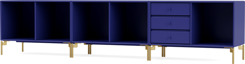 Rest Bench - With Legs - Montana - Sideboards + Cabinets - Anthracite - Matte Chrome - HORNE