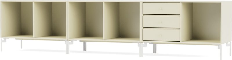 Rest Bench - With Legs - Montana - Sideboards + Cabinets - Anthracite - Matte Chrome - HORNE