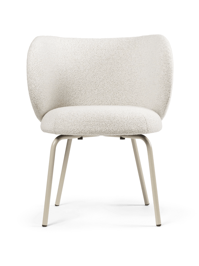 Rico Dining Chair - Ferm Living Chairs - Hallingdal - Dark Grey/Brown - Cashmere - HORNE
