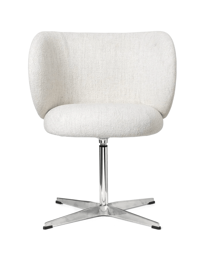 Rico Dining Chair - Swivel - Ferm Living Chairs - Rich Velvet - Soft Brown - HORNE