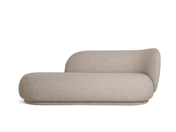 Rico Divan Right - Ferm Living Sofas - Bouclé - Sand - HORNE