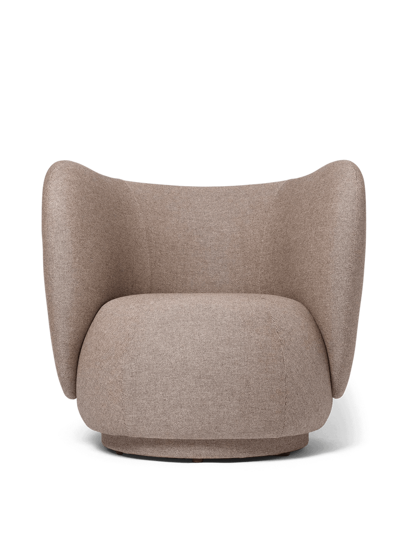 Rico Lounge Chair - Louisiana - Ferm Living Chairs - Sand/Black - HORNE