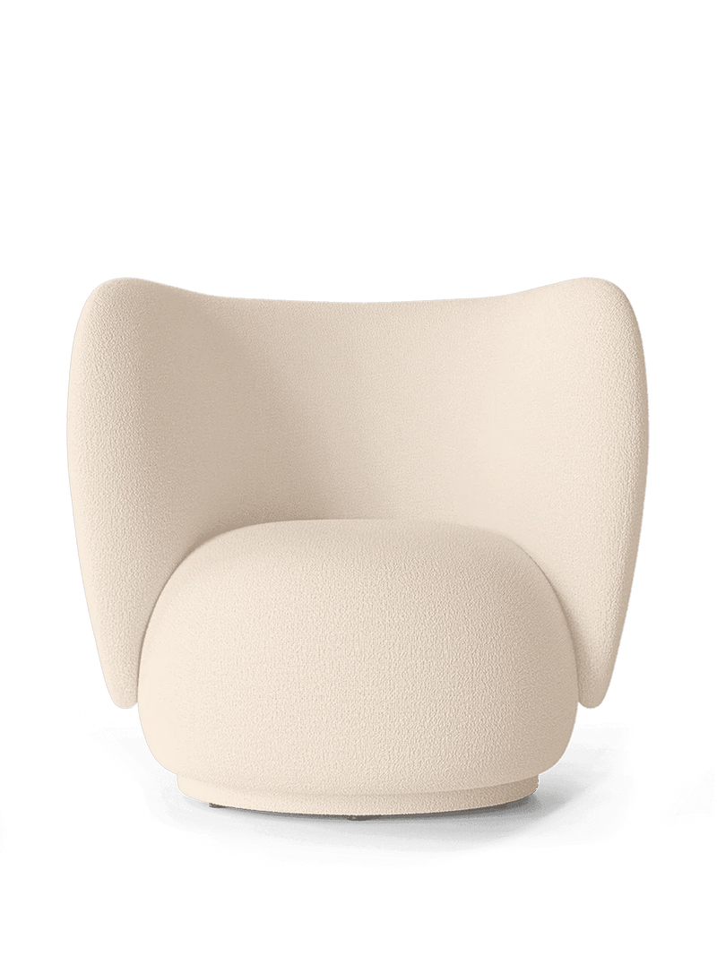 Rico Lounge Chair - Louisiana - Ferm Living Chairs - Sand/Black - HORNE
