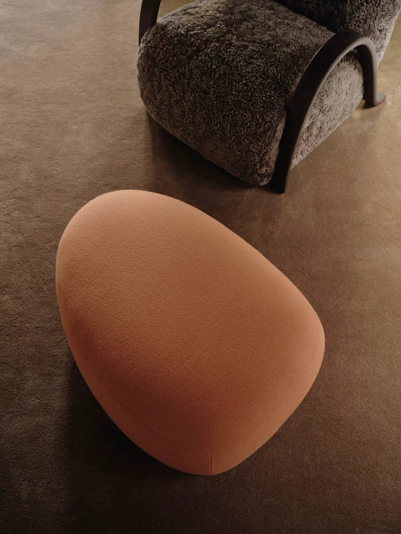 Rico Lounger Pouf - Ferm Living Stools + Benches + Ottomans - Tonus - Burnt Sienna - HORNE