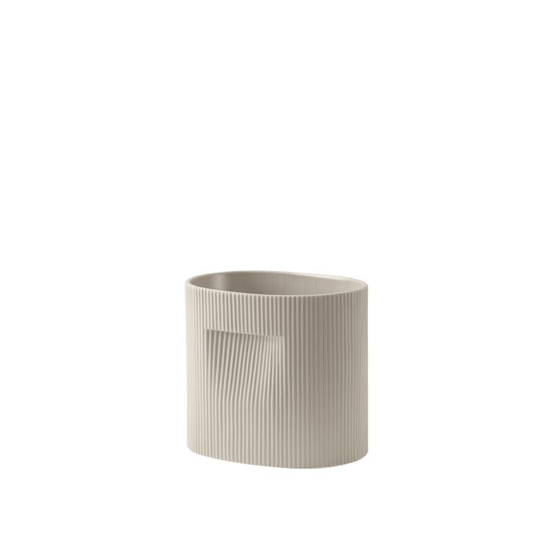 Ridge Planter - Muuto Planters - Small - Beige - HORNE