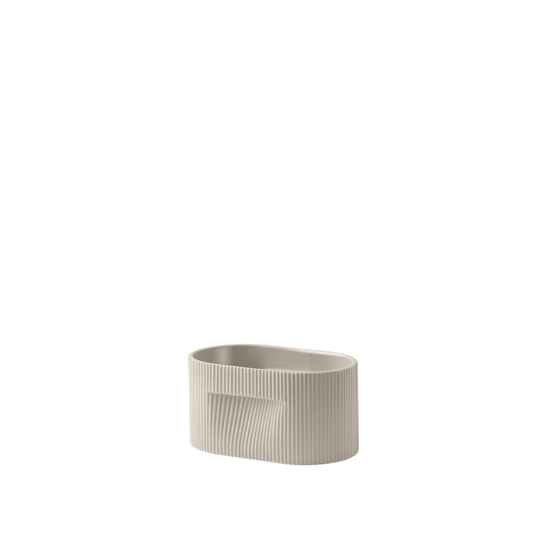 Ridge Planter - Muuto Planters - Small - Beige - HORNE