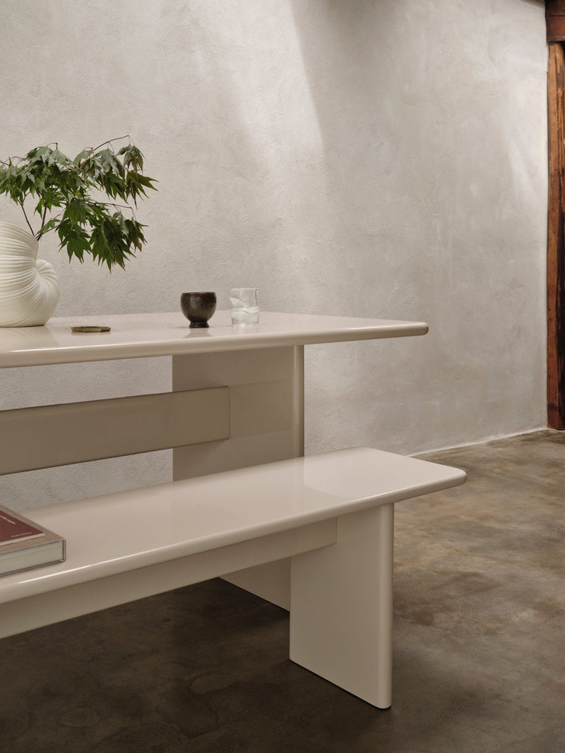 Rink Bench - Ferm Living - Tables - Small - Eggshell - HORNE