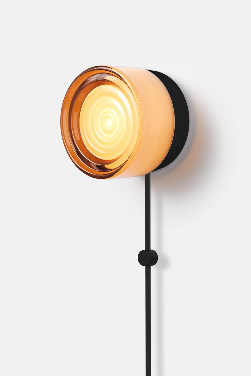 Ripple Corded - Black Anodized - RBW Lighting - White Interior - 2700K (warm white) - Corded Plug - in (Back) / 120V Input - HORNE
