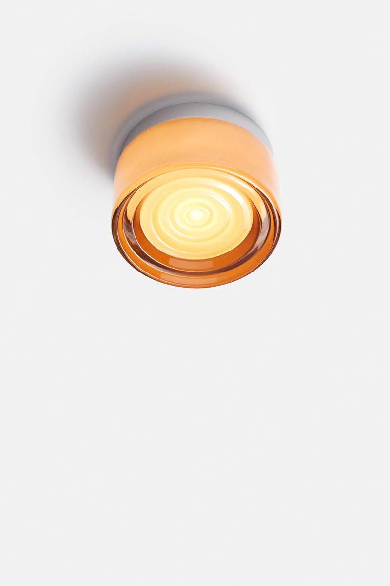 Ripple Flush Mount - RBW Lighting - White Interior - Natural Anodized - 2700K (warm white) - HORNE