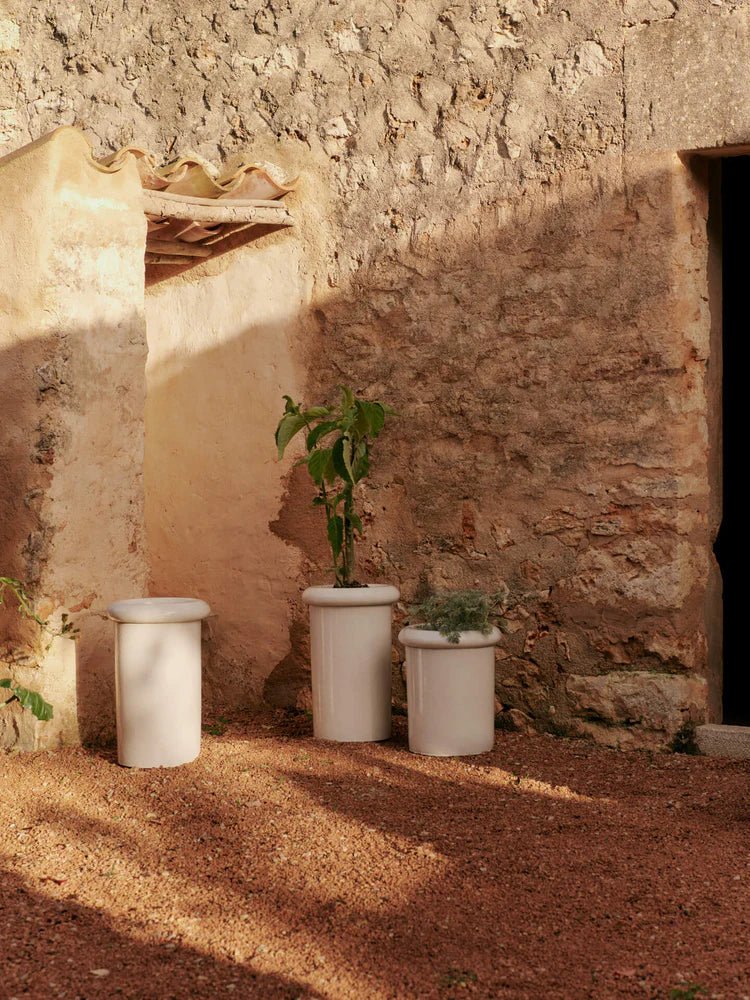 Rollo Pot - Ferm Living Planters - Small - Moss Green - HORNE