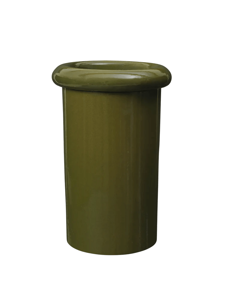 Rollo Pot - Ferm Living Planters - Small - Moss Green - HORNE