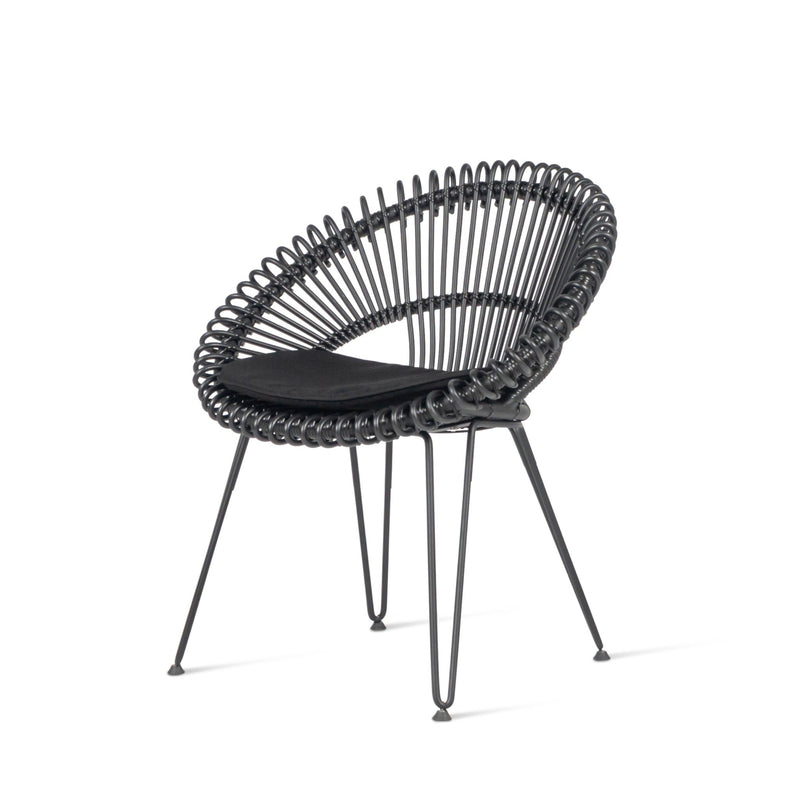 Roxy Dining Chair - Vincent Sheppard Chairs - Black - HORNE