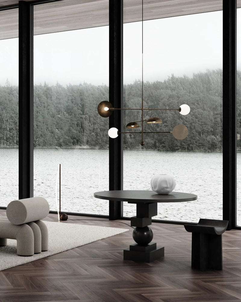Sahn Chandelier - 101 Copenhagen Lighting - Bronze - HORNE