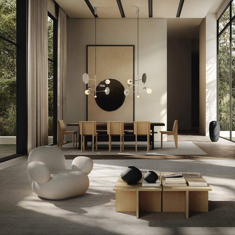 Sahn Chandelier - 101 Copenhagen Lighting - Bronze - HORNE