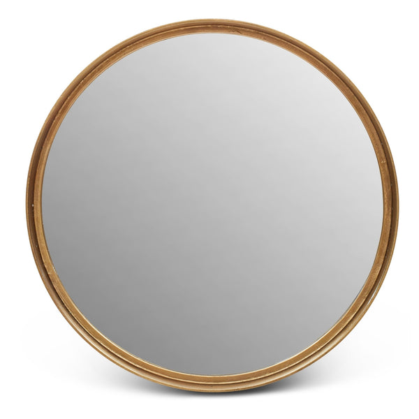 Samar Round Mirror - Urbia Mirrors - Antique Brass - 23 - HORNE