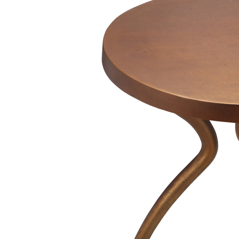 Sarp End Table - Urbia Tables - Antique Brass - HORNE