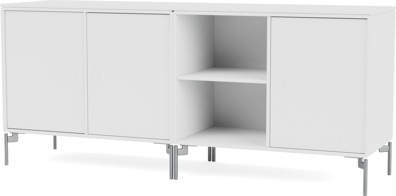 Save Lowboard - With Legs - Montana - Shelving - Anthracite - Matte Chrome - HORNE