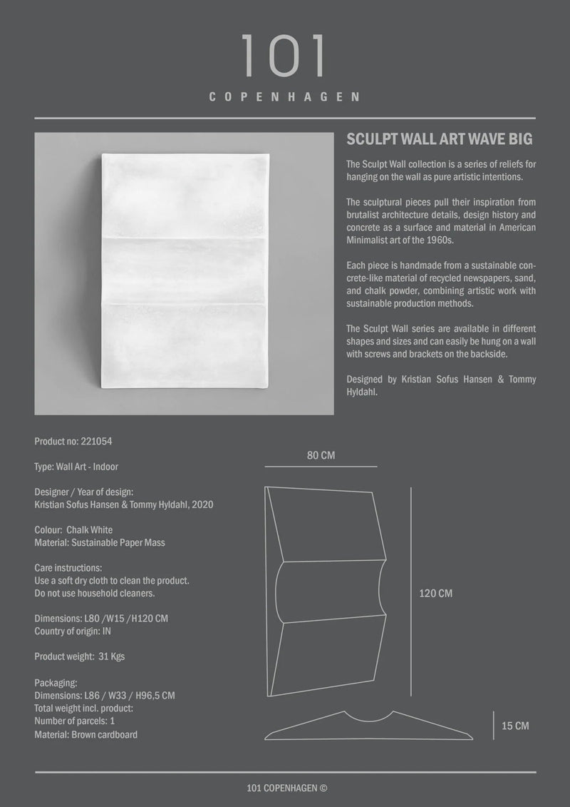 Sculpt Art - Wave - 101 Copenhagen Art + Objects - Coffee - HORNE